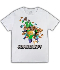 Minecraft - человечки на белой
